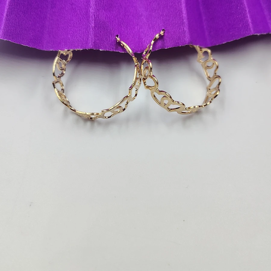 Crazyhoor twisted Heart Shape loop Earrings