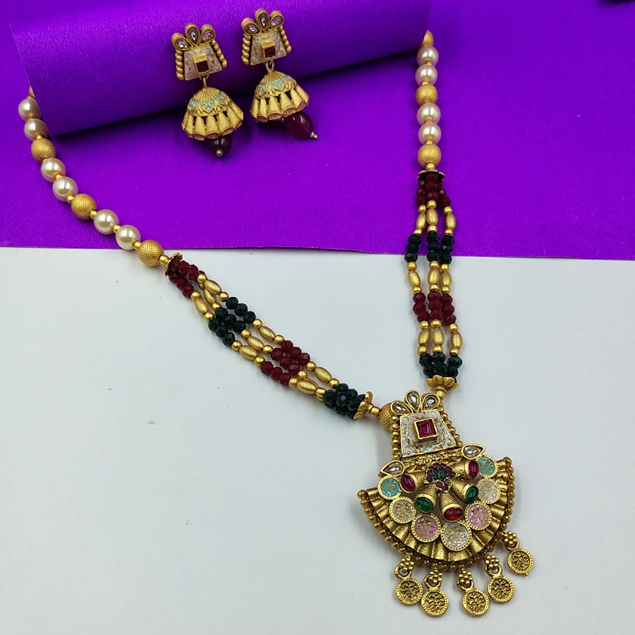 Multicolour Pure Kundan Necklace