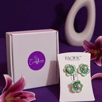 Floral Studs & Finger Ring Combo