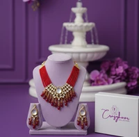 Royal Kundan Beaded Necklace Set