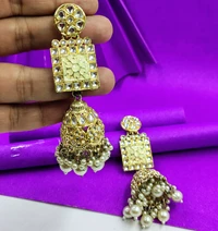 Twinkling meenakari jhumka