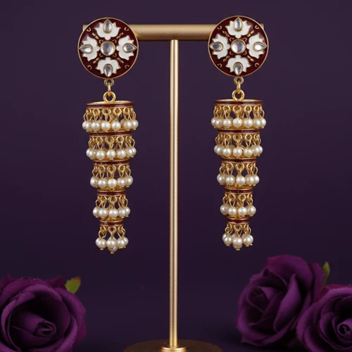Elegant Handcrafted Jhumka Earrings