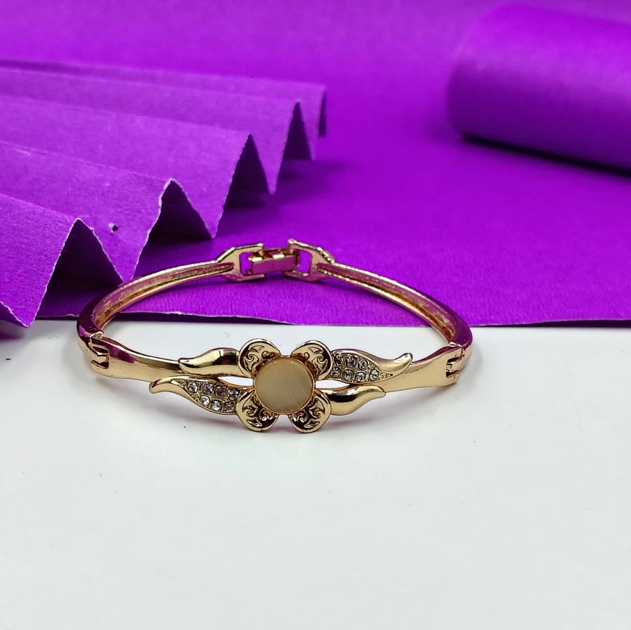Crazyhoor Brass Gold-plated Rose Gold Bracelet