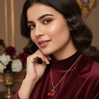Cherry Shape Anti-Tarnish Chain Set