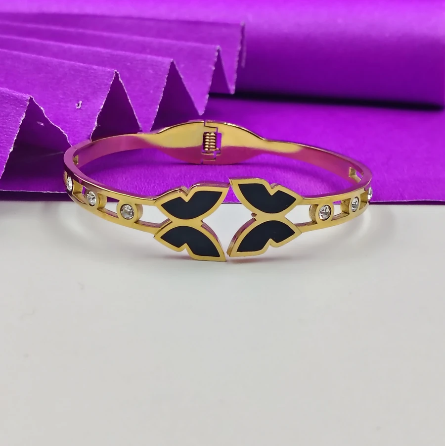 Black Butterfly Anti-Tarnish Bracelet