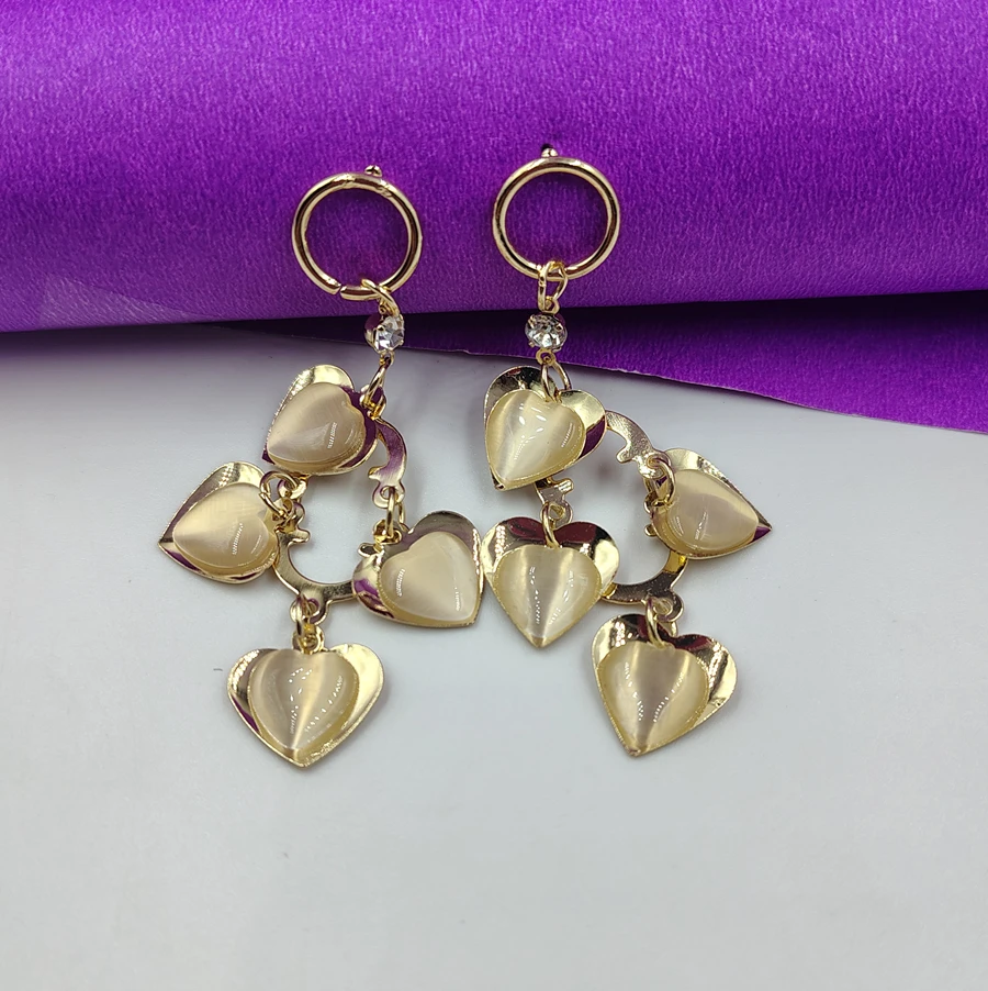 Crazyhoor love hearts sparkles earrings