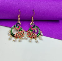 Twinkling Fashinable light weight peacock design earring