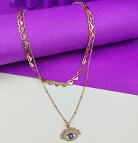 Crazyhoor Golden Double Layer Antitanish Chain