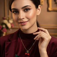 Cherry Shape Anti-Tarnish Chain Set