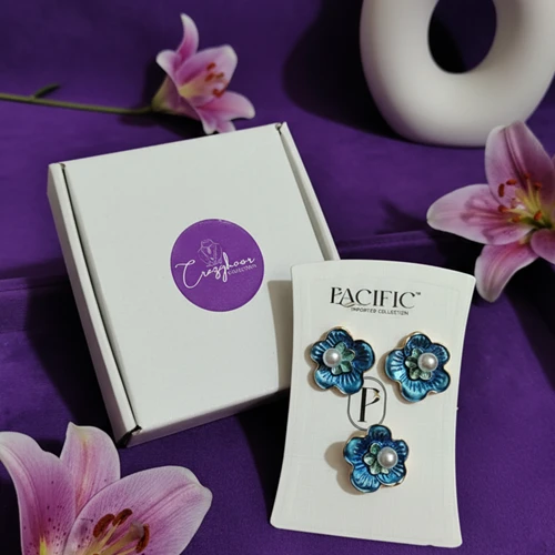 Floral Studs & Finger Ring Combo
