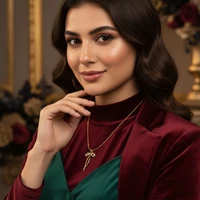 Anti-Tarnish Bow Pendant Chain