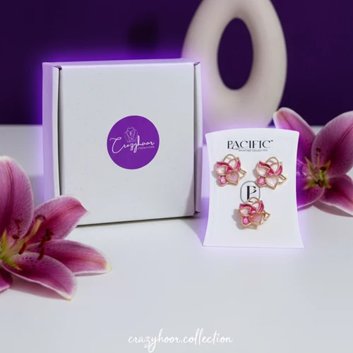 Floral Studs & Finger Ring Combo