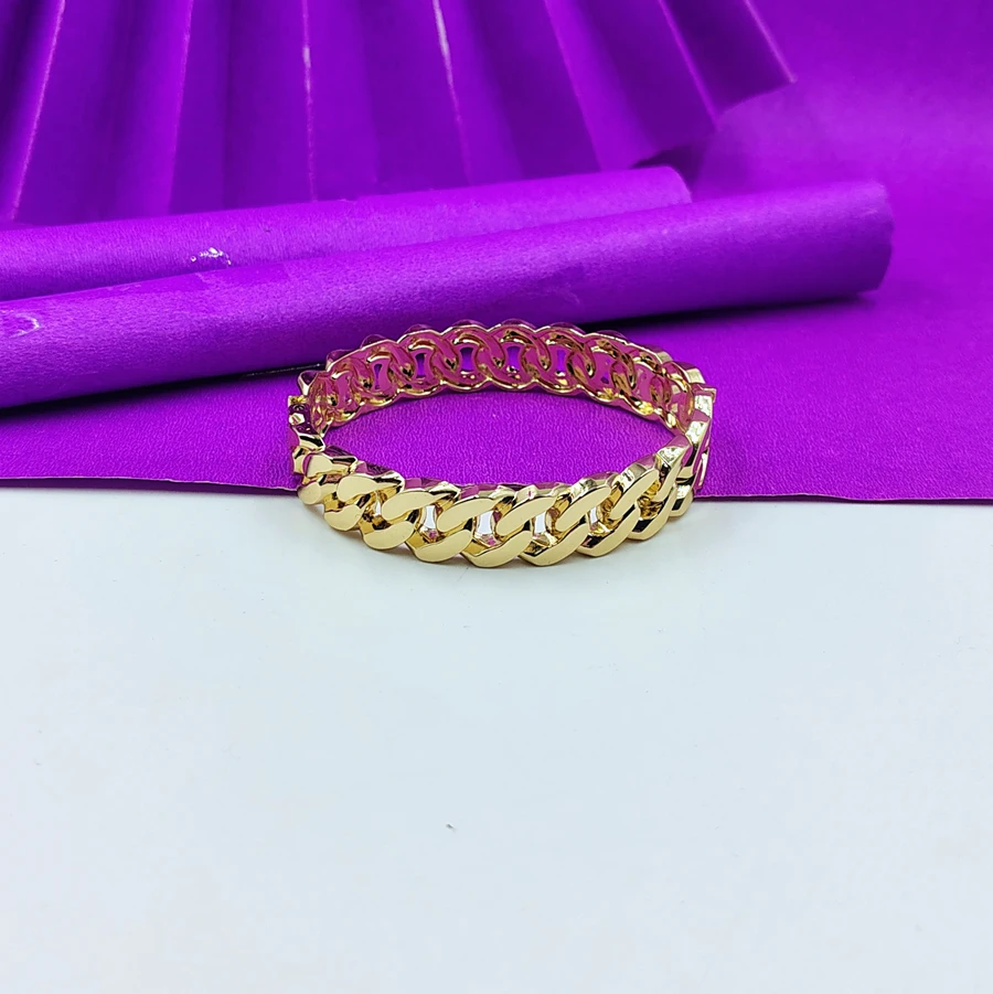 Hinged cuff  Golden bracelet