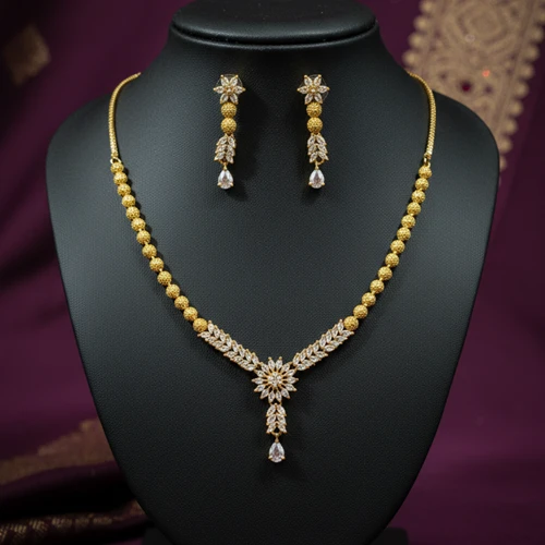 Premium Quality Vintage Style Kemp Flower Short Neckpiece