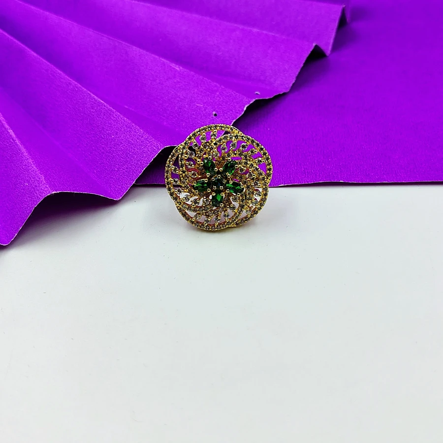 Beautiful Floral work AD Ring