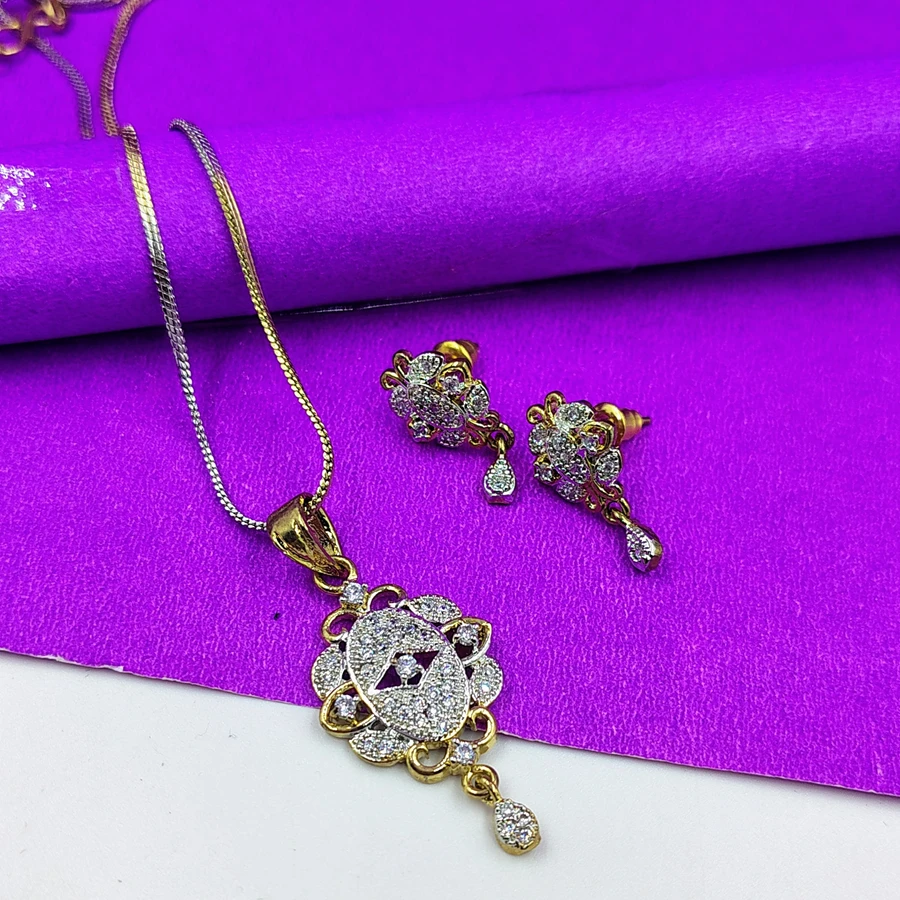 Antique design floral Pendant AD Set