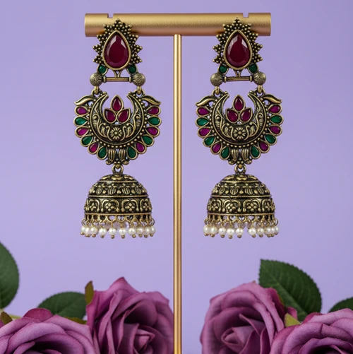 Antique Jhumka Earrings