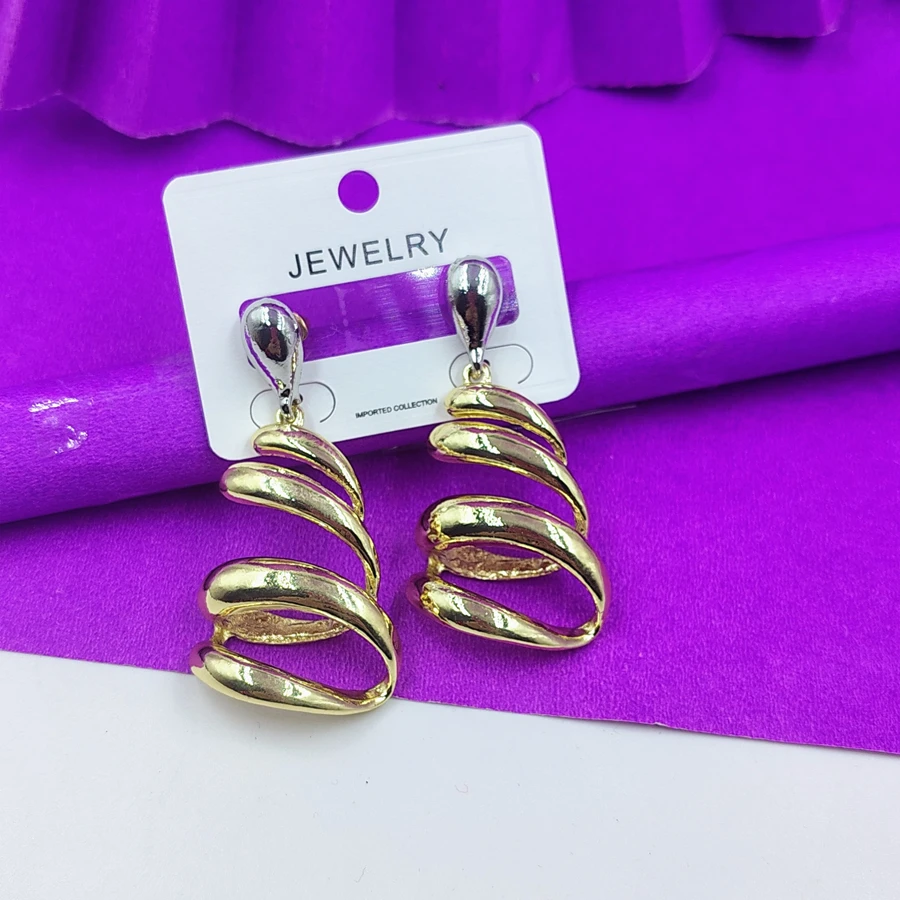 Crazyhoor Gold Plated Contemporary Drop Earrings