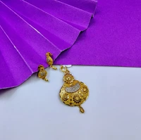 Trendy 1 gm Gold Temple Necklace Set