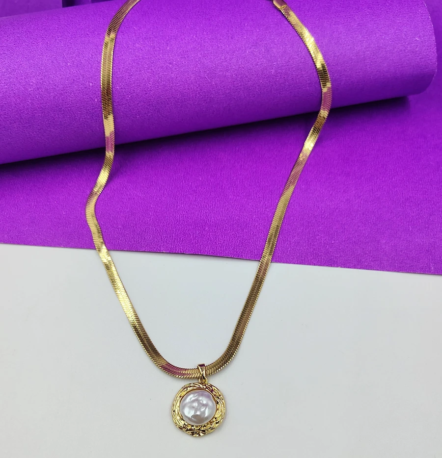 Royal Sapphire Opal Pendant Chain for Girls