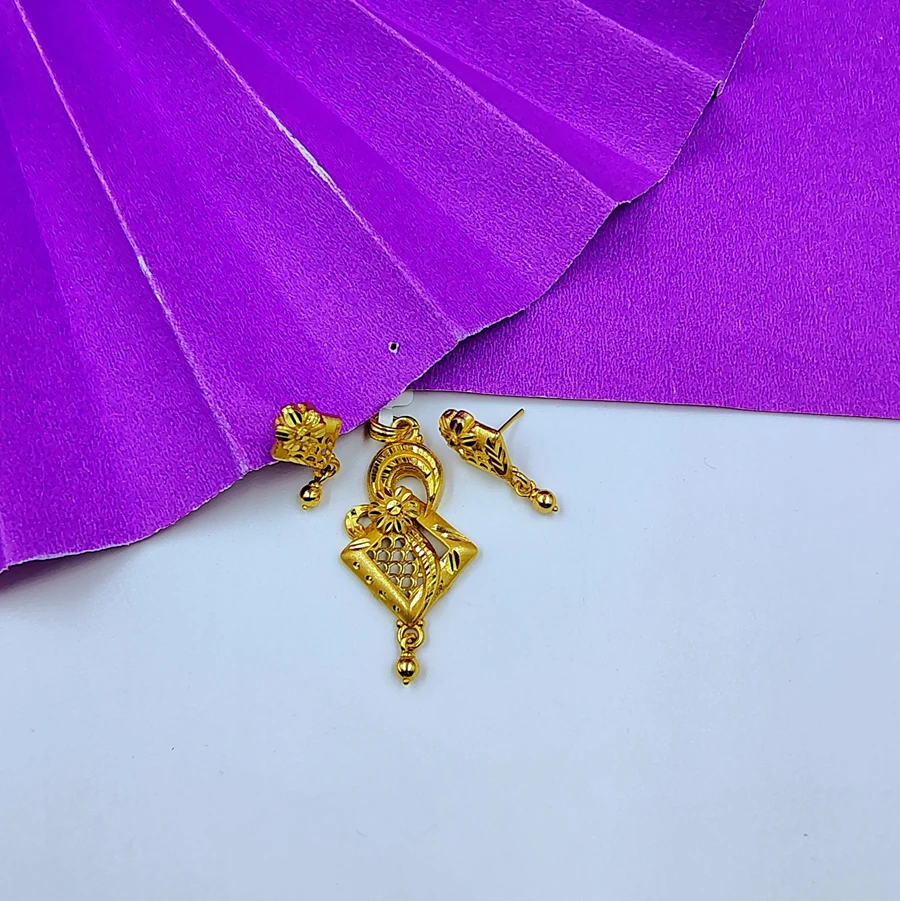 Antique Design 1 gm Gold Necklace Set