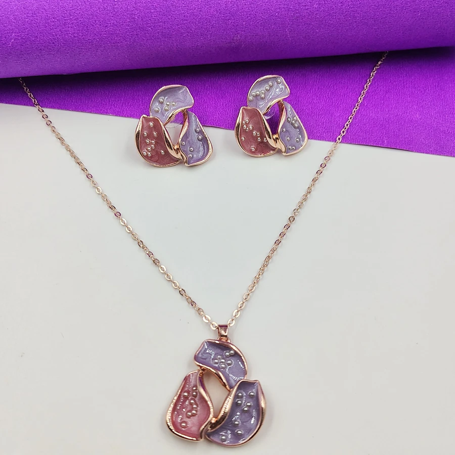 Purple Hot Selling Latest Trendy  Alloy Necklace