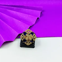 Dazzling Hexa Shape AD Ring