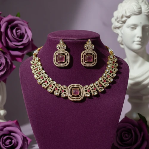 Kundan Moissanite Choker
