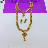 Ravishing Antique Design Gold Polish Necklace Set